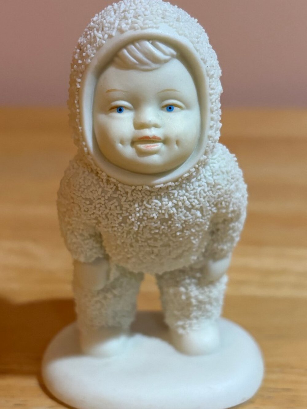 Vintage Department 56 Snowbabies I Can Do It Standing Angel Figurine Taiwan 3"